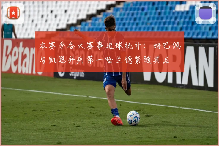 本赛季各大赛事进球统计：姆巴佩与凯恩并列第一哈兰德紧随其后